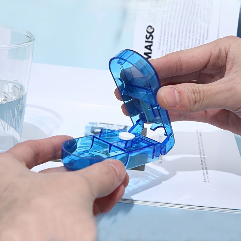 Health Management Pill Cutter with Compartment