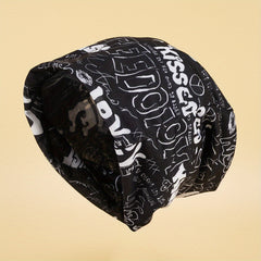 Hip Hop Unisex Beanie Letter Graffiti Elastic Skull Hat