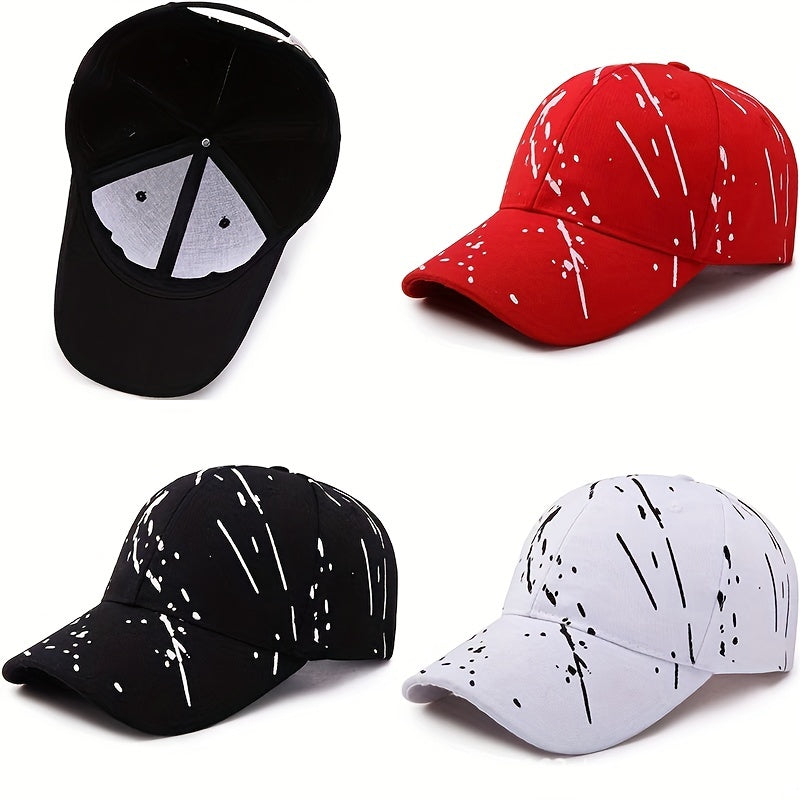 Solid Graffiti Baseball Cap Hip Hop Dad Hats Unisex Casual Sun Hats