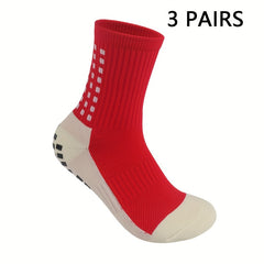6 Pairs Thick Football Socks Non-slip Wear-resistant Comfortable Socks
