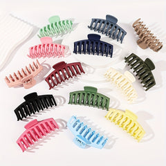 Solid Style Hair Claw Shark Claw PVC Hair Accessories For Women And Girls