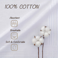 3pcs Men's 100 Handkerchief Solid Striped Handkerchief Absorbent