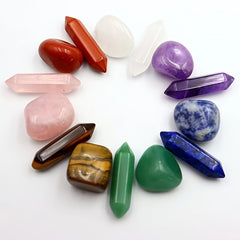 Healing Crystals Wands & Tower Chakra Stones Set