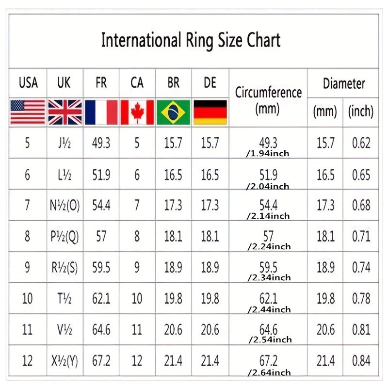 2 Pcs Women Wedding Ring Set Romantic Bride Engagement Rings Size 5 11