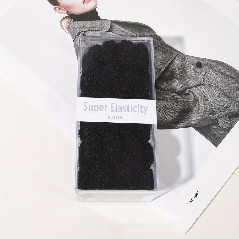 6pcs High Elasticity Hair Tie Large Hair Ring Ponytail Bun Accessory