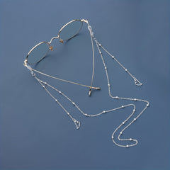 Men's Alloy Glasses Chain Beads Necklace Sunglasses Accessories