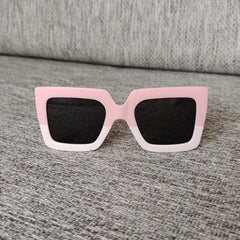 Leopard Print Frame Sun Protection Sunglasses for Teens