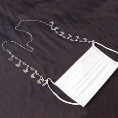 Metal Glasses Chain Butterfly Tassel Pendant Mask Glasses Accessories