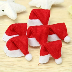 Christmas Hat Lollipop Design Non-woven Small Hat for Home Holiday Party Decor