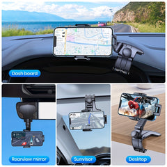Dashboard Car Phone Holder Stable Mount Anti-slip Clip All Smartphone