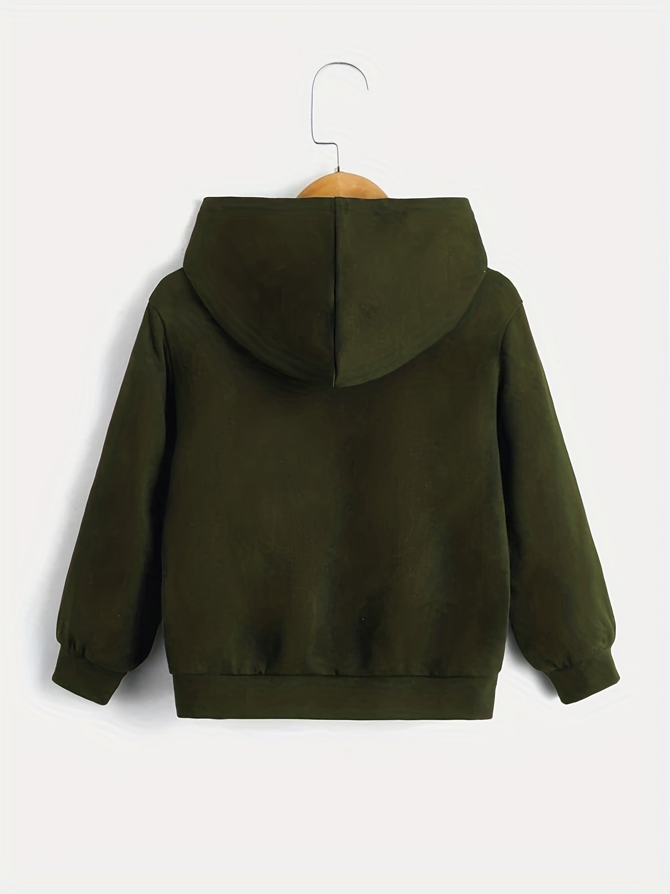 BOYS TRUCKS Letter Print Hooded Sweatshirt Spring Fall Kids Clothing