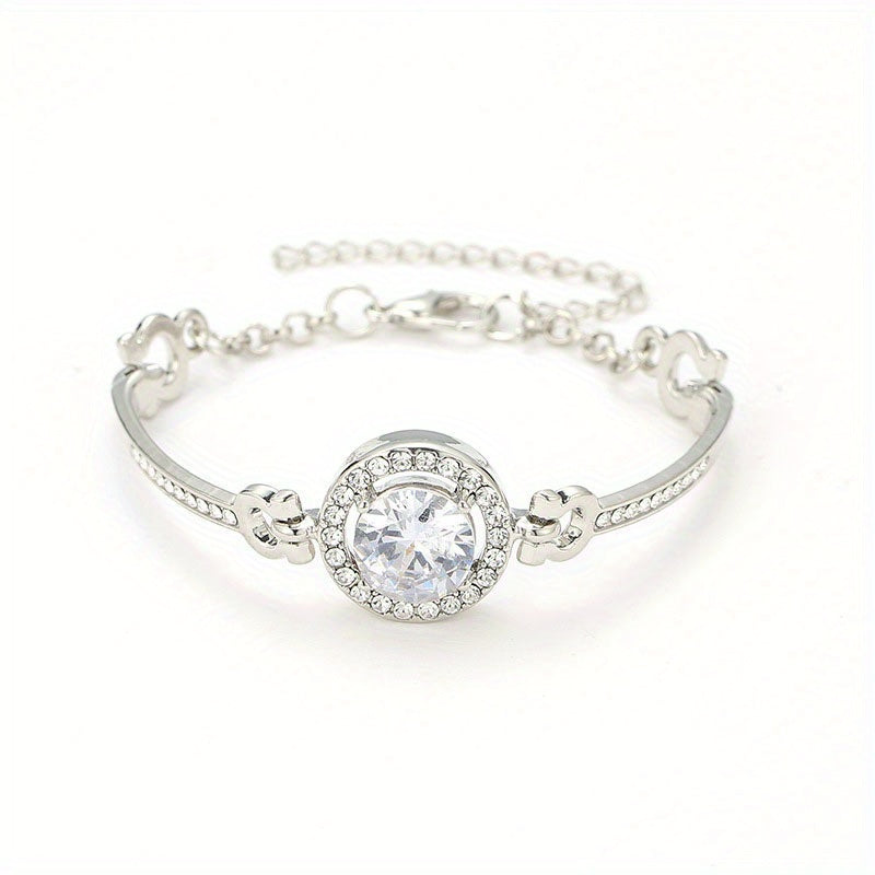 Rhinestone Bangle Bracelet Women's Jewelry