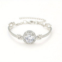 Rhinestone Bangle Bracelet Women's Jewelry