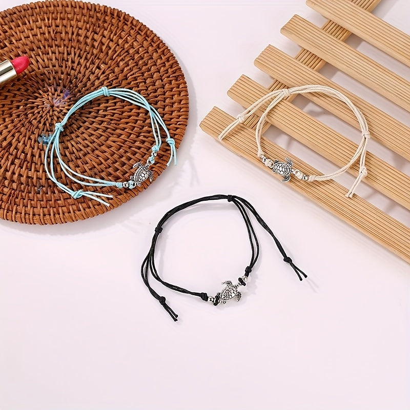 Turtle Rope Anklet Summer Beach Travel Accessory