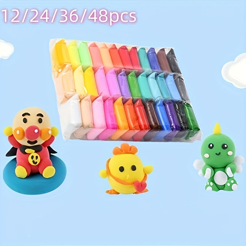 24 Colors Ultra Light Clay PVA Safe for Kids DIY Crafting