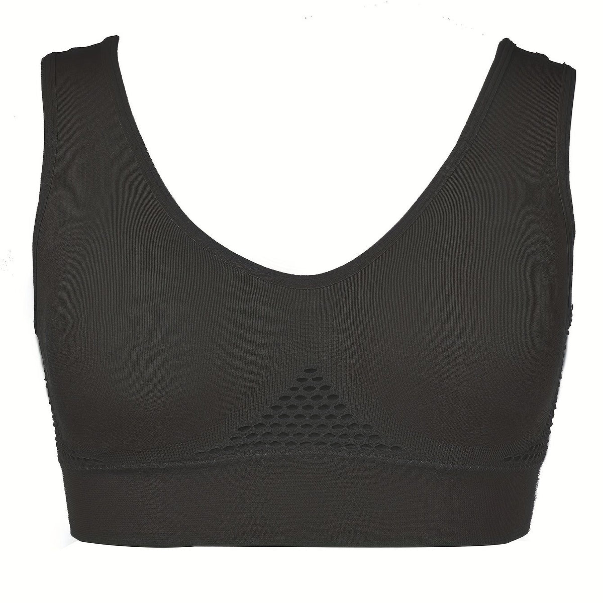 Fishnet Stitching Sports Bra Hollow Out Yoga Fitness Bra