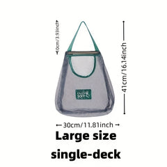 6PCS Hanging Mesh Storage Bag for Fruit Vegetable Garlic & Oni