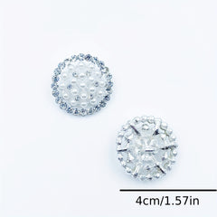 5pcs Hand Stitched Button Inlaid Diamond Pearl DIY Accessory