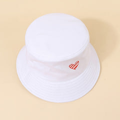 Love Print Bucket Hat Solid Summer Sunscreen Beach Sun Hat