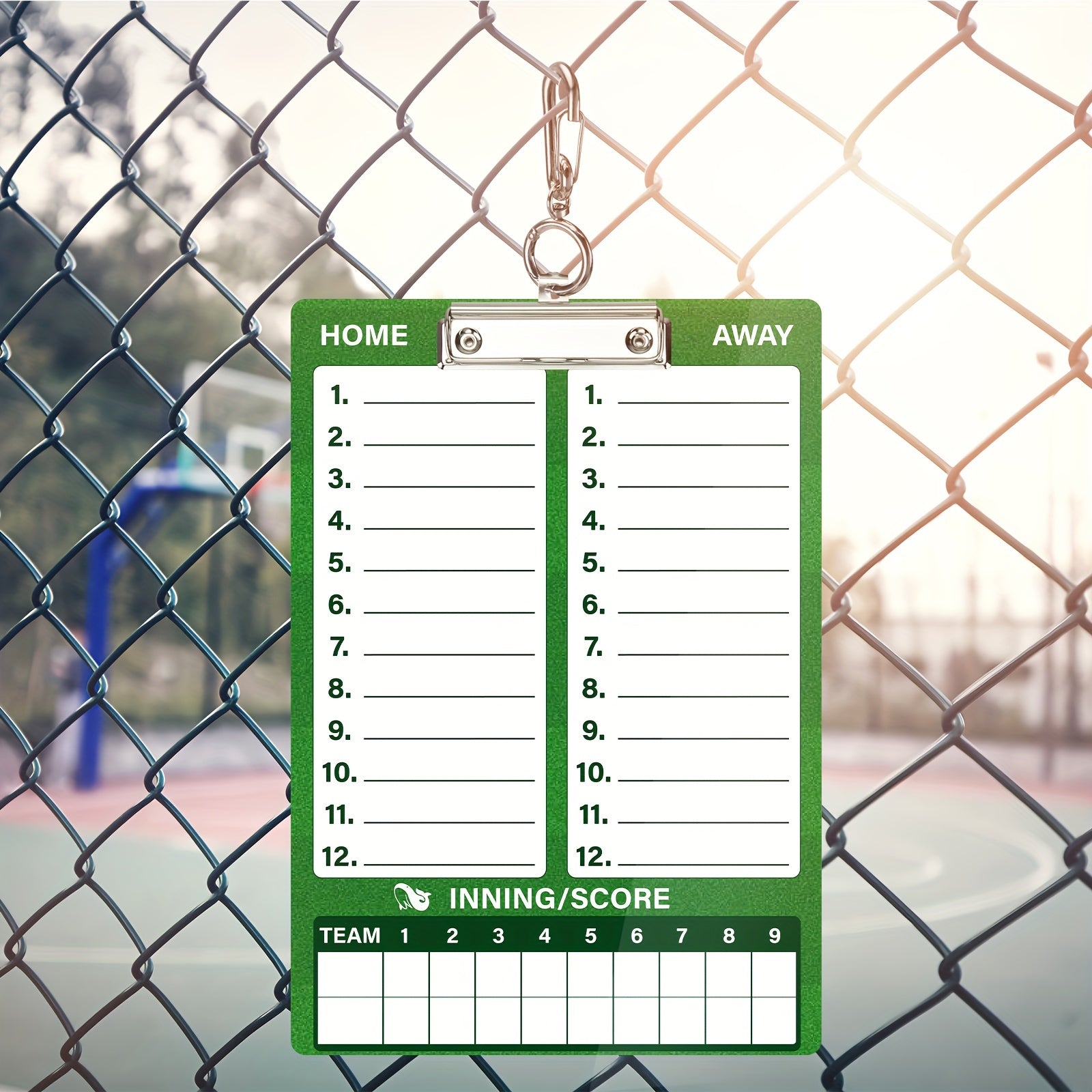 Dry Erase Coaches Clipboard with Baseball Coach Board & Marker
