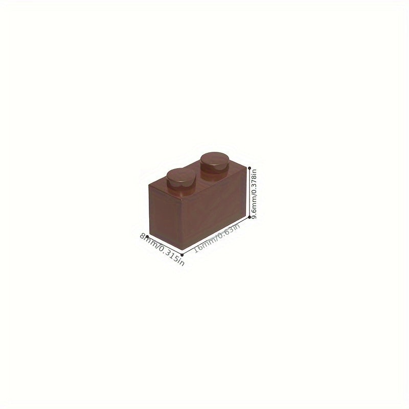 100pcs Small Particle Building Blocks 3004 Set 1X2 High Brick Accessories