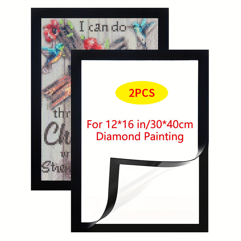 2pcs Magnetic Diamond Painting Frame 12x16in - Transform Photos