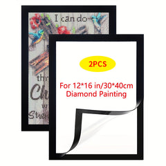 2pcs Magnetic Diamond Painting Frame 12x16in - Transform Photos