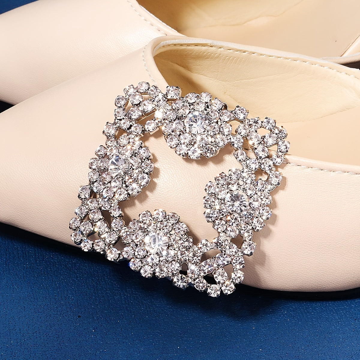 Rhinestone Shoe Clips Wedding Party Charms Shoe Buckle 1pair