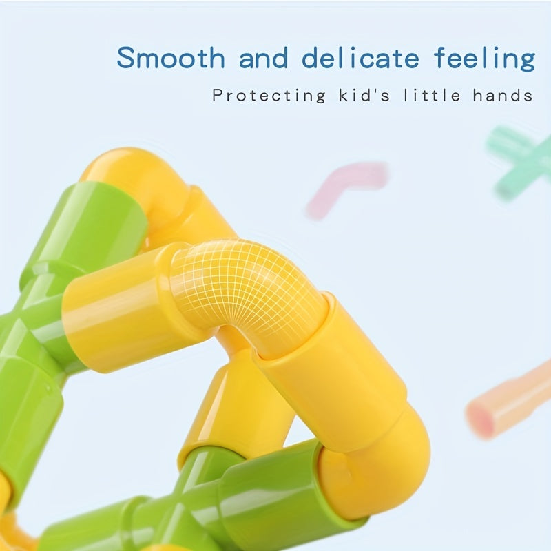 Montessori Building Blocks Water Pipe Creations Educational Toy Gift