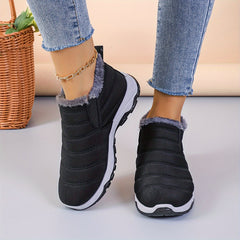 Plush Lined Thermal Snow Boots Wear Res Non Slip Shoes Fall Winter