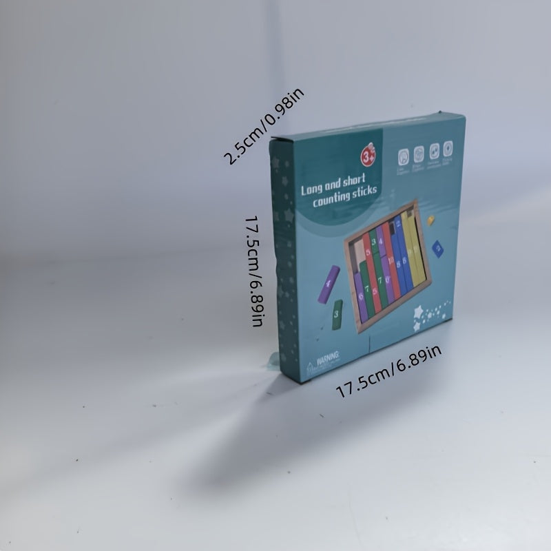 Wooden Number Counting Sticks Educational Toy Mixed Colors Fun