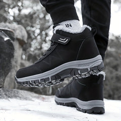 Fur Fleece Lined Snow Boots Waterproof Non Slip High Top Snow Shoes