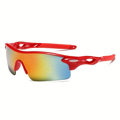 Men's Colorful Sunglasses for Outdoor Cycling PC Sports Glasses