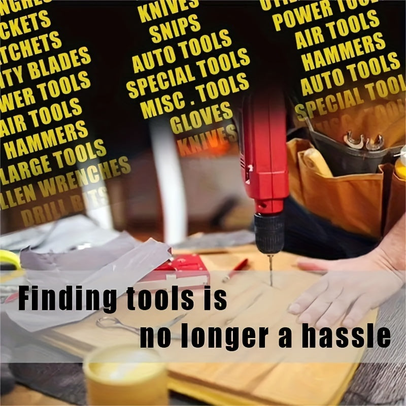 36 Piece Toolbox Label Sticker Set - Organize Your Toolbox In Style