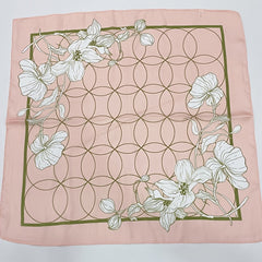 Satin Printed Square Scarf Bandana Lightweight Silk Neck Scarfs Vintage
