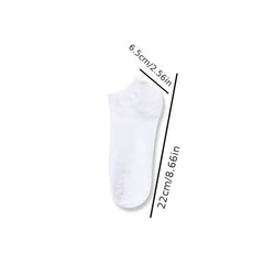 10 Pairs Men's Women's Low Cut Socks Breathable Comfortable for Spring