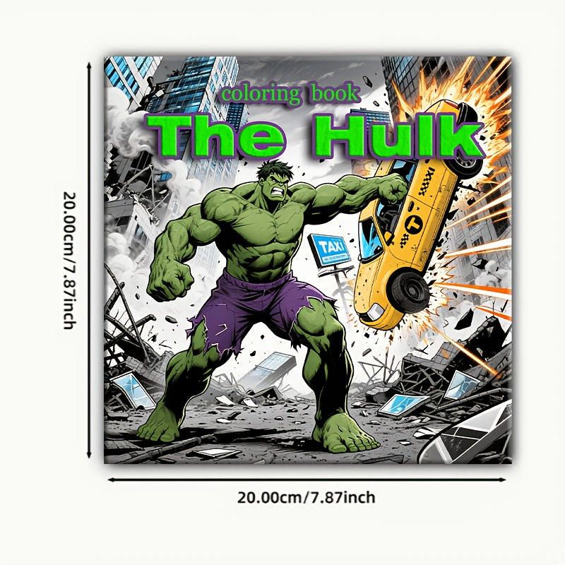 Marvel's Hulk Adult Coloring Book - 22 Pages of Hulk Forms - Great Holiday Gift