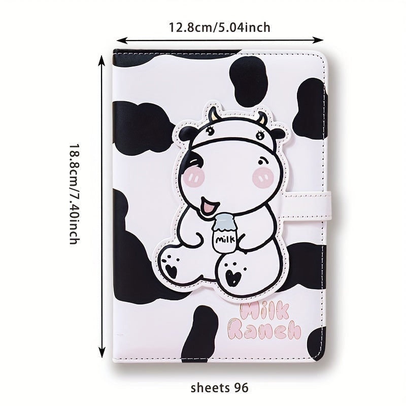 Milk Ranch Girl Heart Handheld Book Beauty Student Leather Diary Book