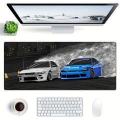 JDM Car Mouse Pads Drift S13/S15, Non-Slip Keyboard Pads, Game Mouse Pads