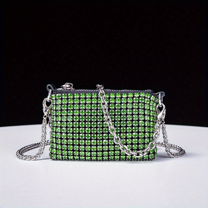 Glitter Rhinestone Evening Bag Dinner Clutch Purse for Party