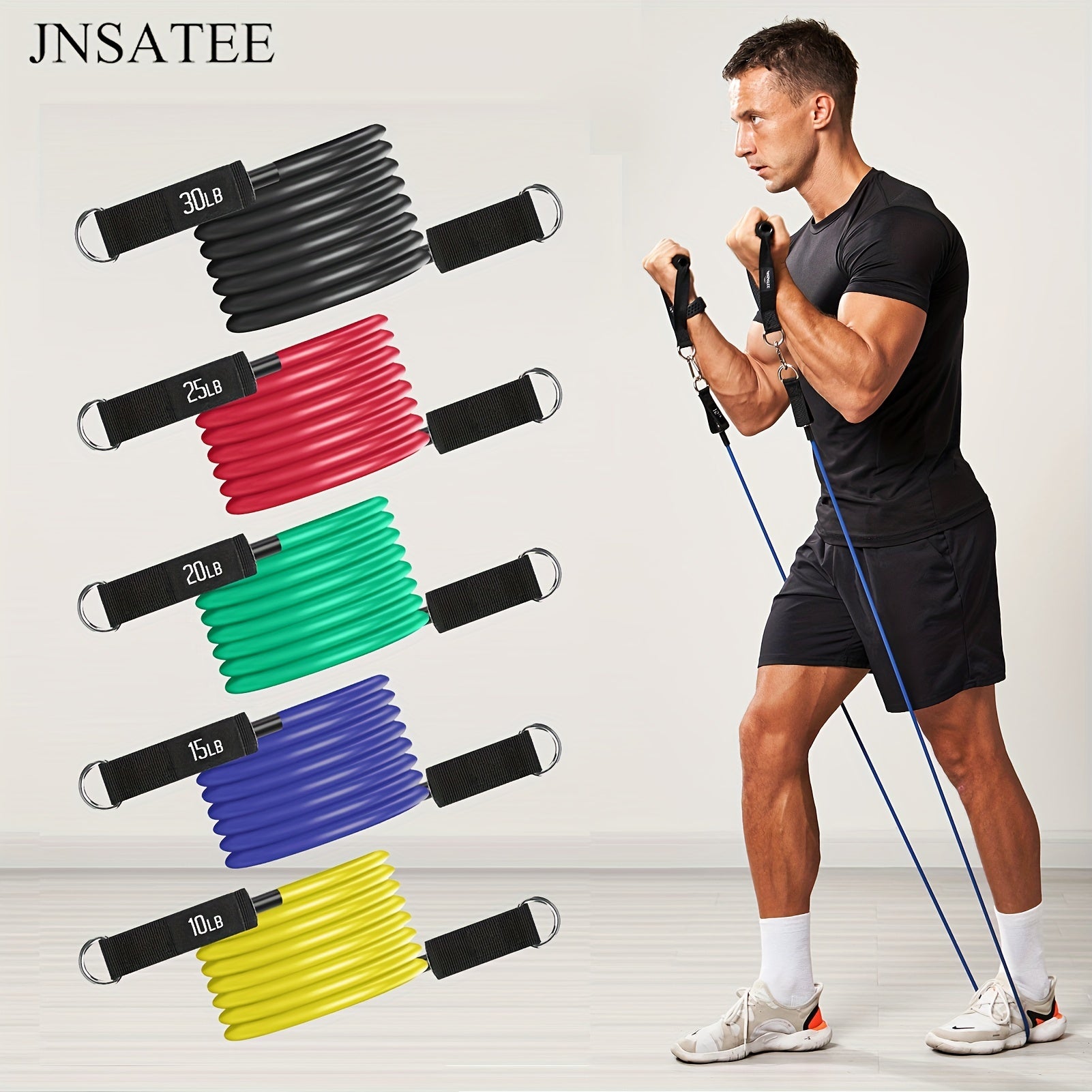 Elastic Latex Pull Rope Resistance Band Body Fitness Yoga Puller