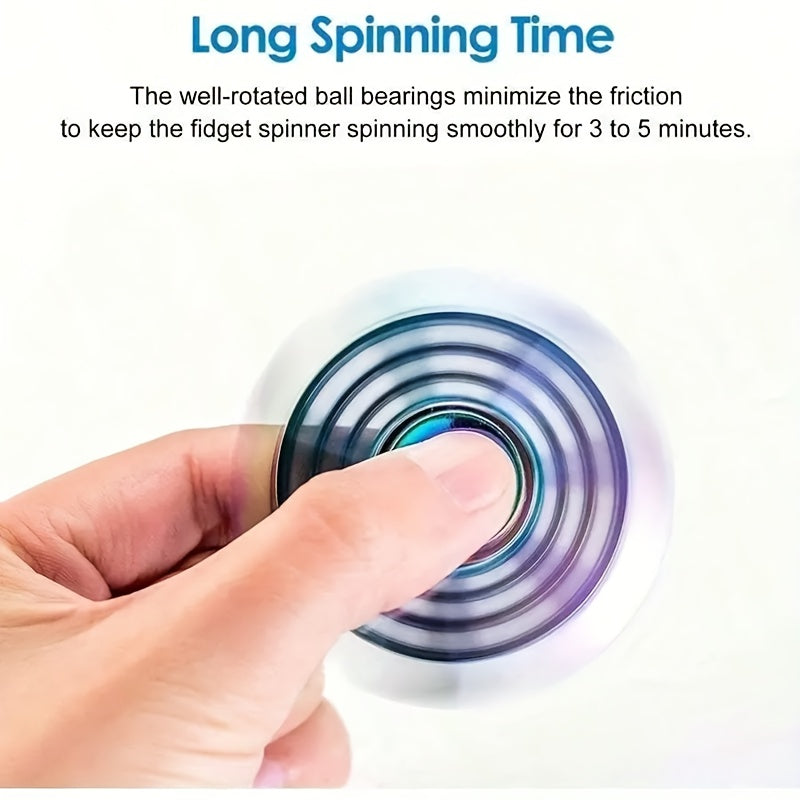Colorful Metal Finger Spinner Dolphin Shaped Toy for Relaxation