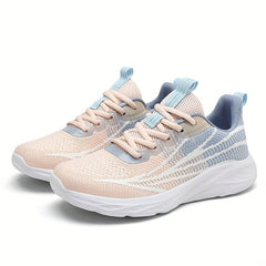 Women's Mesh Sneakers Lace Up Non slip Running Shoes Comfort Soft Sole