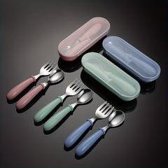 Stainless Steel Cutlery Set for Kids and Adults - Spoon, Fork, Milk Spoon