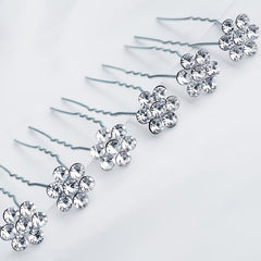 20pcs Bridal Crystal Rhinestone U Hairpins Wedding Party Women Hair Accessories