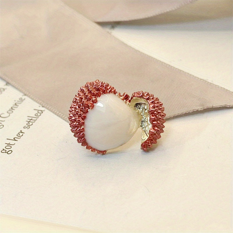 Lychee Brooch With Anti Slip Buckle Men's Pin