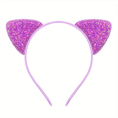 Cartoon Cat Ears Hair Hoop Sequin Headband Party Decoration