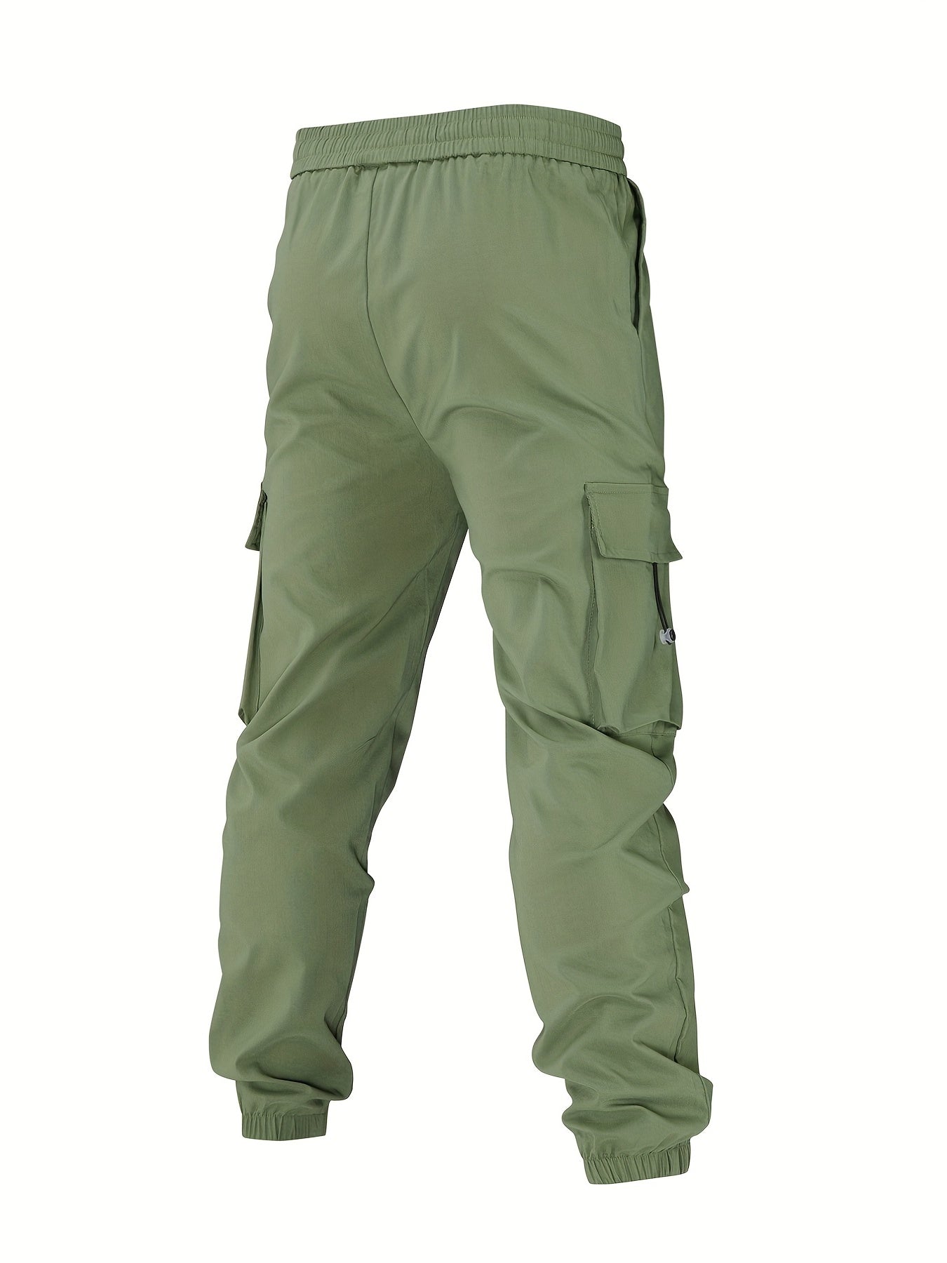 Men's Cargo Pants Flap Pocket Trousers Loose Casual Outdoor Work Streetwear