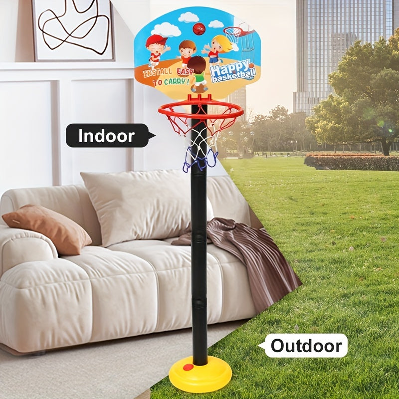 Kids Basketball Hoop Adjustable Height Indoor & Outdoor Shooting Toy