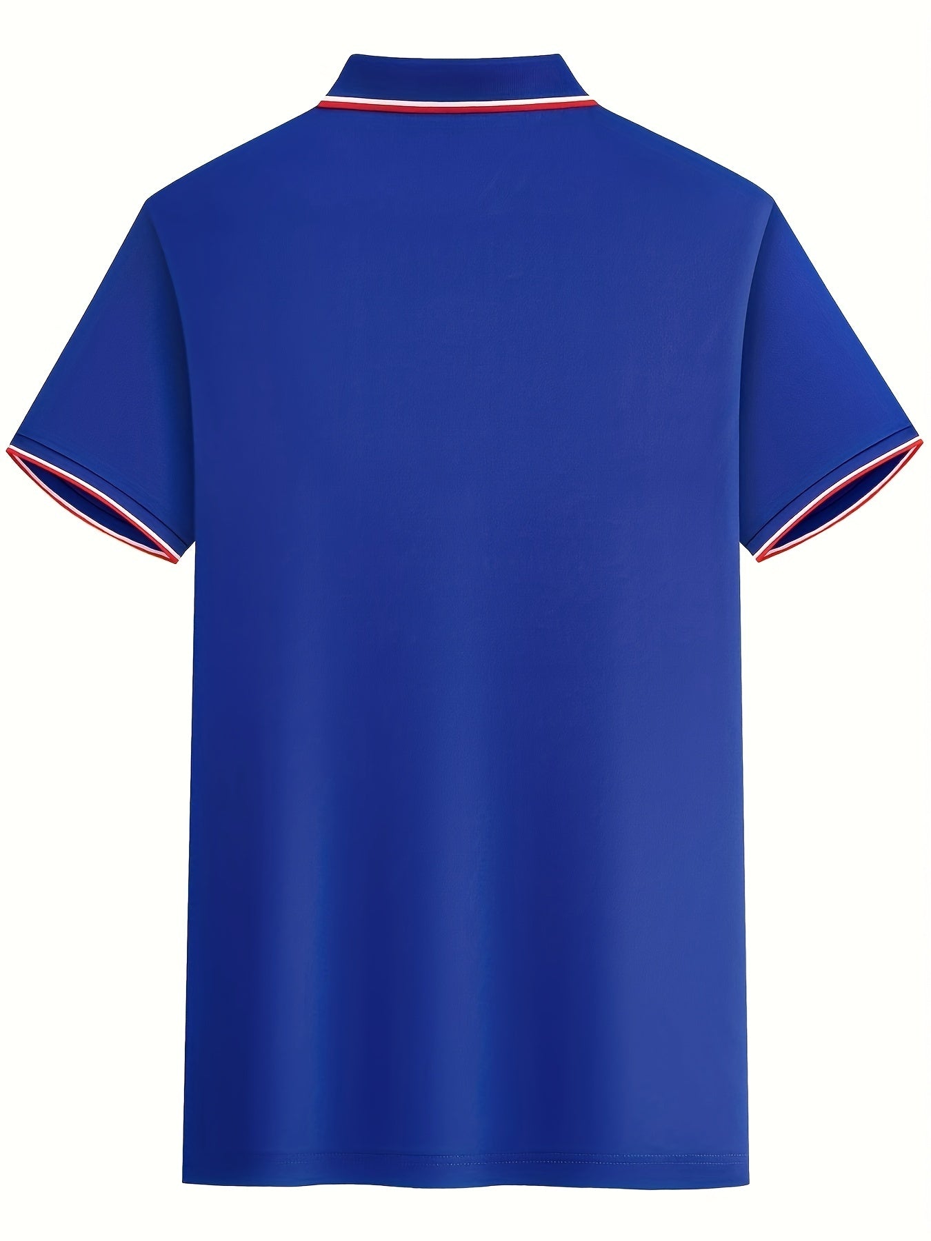 Men's Deer Graphic Polo Shirt Casual Stretch Button-Up Short Sleeve